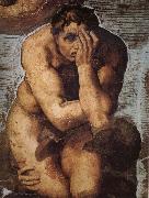 Michelangelo Buonarroti Damned soul descending into Hell oil painting artist